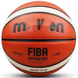 Basketbol topu erimiş resmi boyut 7 pu deri açık kapalı maç eğitimi erkek basketbol erimiş gg7x