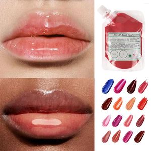 Lip Gloss 50ml Base fai-da-te Multicolore Lipgloss Bulk Bag Rossetto Materia prima Pigmento Commercio all'ingrosso 162 tonalità