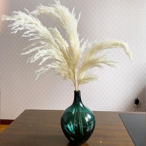 Decorative Flowers White Natural Dried Pampas Grass Phragmites Artificial Plants Bunch For Wedding Home Christmas Decorations
