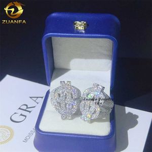 Fine Jewelry Hurtowa cena Hip Hop Money Rich Diamond Pierścień lodowe Pierścienie moissanitowe VVS dla mężczyzn