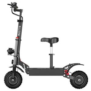 DUOTTS D88 Electric Scooter 11 Inch Off-Road Tires 2800W*2 Dual Motor 85Km/h Max Speed 60V 38Ah Battery for 100KM Range 150KG Load Double Absorbers with Seat