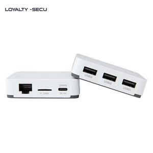 Estaciones LOYALTYSECU 3 Puertos USB Bluetooth Inalámbrico WiFi Ethernet Servidor de Impresión Impresora Adaptador Blanco