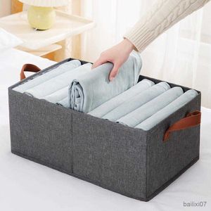 Basket Functional Closet Organizer Wide Use Closet Basket Portable Handles Space-Saving Drawer Cloth Divider Container