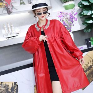 Women's Leather 2023 Genuine Sheepskin Coat Female Oversized Real Jackets Women Spring AutumnSimple Women's Clothing Femme Vest