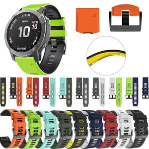 26mm Garmin Fenix ​​için Hızlı Bırakma Kayışı 6X Pro 3HR 5X 5S 6S Pro/Fenix7 7x 22mm Silikon Kayış Öncesi 935 945 Saat Bandı