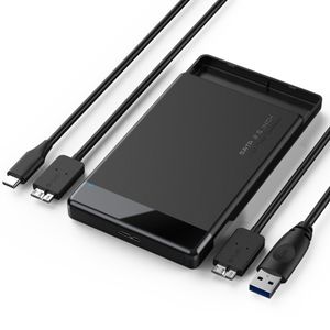 エンクロージャーHDDケース2.5 SATAからUSB 3.0アダプターSSDディスク用ハードドライブエンクロージャーHDDボックスタイプC 3.1ケースHD外部HDDエンクロージャー