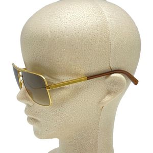 Luxo designer de moda Sunglasses Men Classic Attitude 0259 Metal Square Frame Popular Retro Avant-Garde ao ar livre UV 400 Óculos de sol Proteção