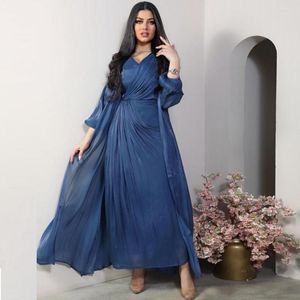 Ubranie etniczne 2 -częściowe zestawy Ramadan Open Abaya Dubai Turkey Kaftan muzułmanin dla kobiet Kimono