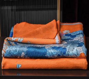 Förtjockning av ormen orange häst H filt sammet filtar stor storlek stor storlek tjock hem soffa filt topp som säljer 150200