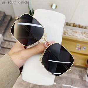 Sonnenbrille FEISHINI 2023 Neue Braune Gothic Steampunk Sonnenbrille Übergroße Marke Luxus Mode Sonnenbrille Für Frauen Quadratische Vintage Shades L230523