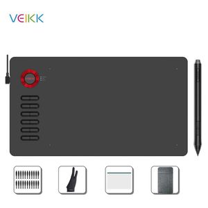 Tablets VEIKK A15 10x6 Inch Drawing Tablets 8192 Level BatteryFree Pen Support Windows Mac Android Digital Graphic Tablet for Drawing