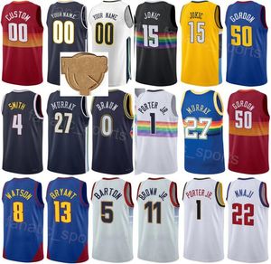 Print 2023 Finals Basketball Michael Porter Jr Jersey 1 Aaron Gordon 50 Bruce Brown 11 Kentavious Caldwell-Pope 5 Jamal Murray 27 Icon City Man Woman Youth