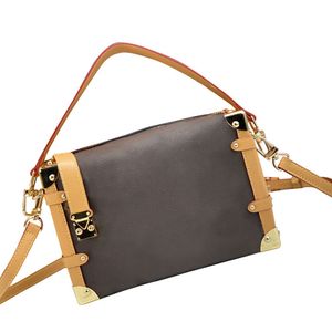 M46358 Модная кожаная кожа высочайшего качества сумки для плеча женщин женские роскошные дизайнеры форма классическая буква сумочки мешки по кроссу