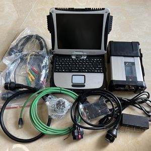 MB Yıldız Teşhis Sistemi Tarayıcı Aracı SD C5, Toughbook CF19 I5 4G Dokunmatik Ekran Dizüstü Bilgisayar SSD Xentry Das Arabalar İçin Tam Set