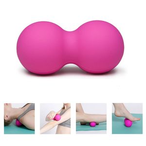 Bolas de fitness Balls de massagem de amendoim Bola de lacrosse bolas de lacrosse tpe duplo muscle esportes ginástica yoga bola de gatilho terapia miofascial liberação 230530