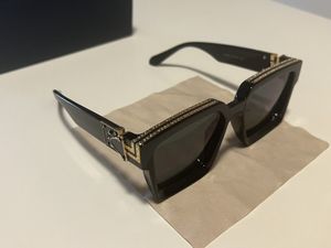 Hot Sell Millionaire Sunglasses Classion Frame Vintage Designer نظارات شمسية للرجال الشعار الذهبي اللامع Gold Plated L96006