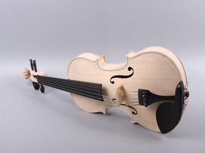 Yinfente 5弦44バイオリン未完成の黒檀の部品メープルスプルースウッドケースbow3176464