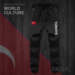 Pantaloni Turkey TUR Turkish Turk TR pantaloni da uomo pantaloni da jogging tuta pantaloni della tuta pista sudore fitness pile tattico casual nazione paese NUOVO