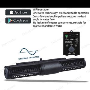 Pumps Jebao jecod Marine Aquarium Wave Maker for Wireless Master/Slave Pump Control CP15 CP25 CP40 CP55 CP65 cross flow wave pump