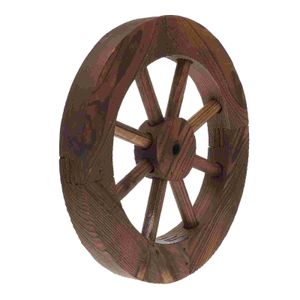 Crafts Wheel Decor Wall Wagon Wooden Wood Decorative 3d Garden Rustic Outdoor Western Wheels Vintage Hanging Art Statue Retro Yard