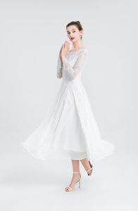 Spliced Lace Dress 2023 Spring/Summer Women's Wear Spliced Mid length Slim Fit Fashion White Dress