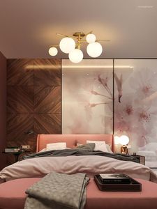 Kolye lambaları Nordic ana yatak odası tavan ışıkları basit modern yaratıcı lamba oturma odası çalışması LED