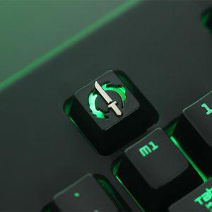 Combos Dropship Artisan Zink-Aluminium-Legierung Tastenkappen für mechanische Tastatur DOTA2 Iron Man Pikachu R4 Höhe stereoskopisches Relief