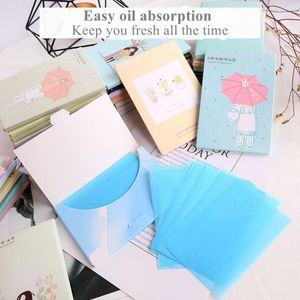 Tissue 50Pcs Lintfree Paper Absorbent Paper Oil Control Wipes Oily Skin Control Paper Makeup Cleansing Shrink Pore Face Cleaning Tool