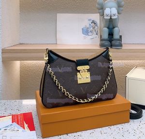 2023 Twinny Designer Women Handväskor flätad kedja Luxurys Flap Shoulder Bag med S-Lock Crossbody Väskor M46659