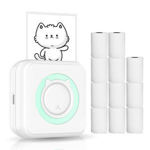 Drukarki 58 mm mini kieszonkowa drukarka przenośna Bluetooth bezprzewodowa drukarka Instant Foto System iOS system Android do drukowania smartfonów