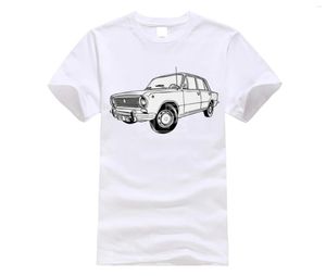 Magliette da uomo Russia Lada Car VAZ 2101 Camicia da uomo stampata T-shirt da uomo divertente di grande qualità