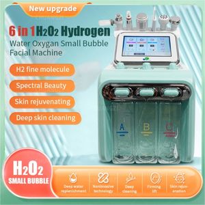 ホットピーリングポータブルミカロダーマブレーションスキンリンスレーションH2O2 6 in1小さなバブルオデルマバージビューティークレンジングデバイスファクトリーダイレクトセールスCE認証