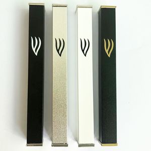 Objetos decorativos Figuras clássicas je Door mezuzah case metal je judaica presente alumínio mezuza mezuzá preto branco com rolagem de papel 230530