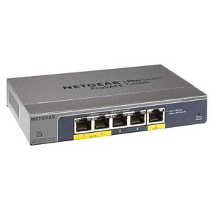 Switches NETGEAR GS105PE Gigabit Plus Switch 5Port Gigabit Ethernet Plus PoE PassThrou/PoE Power Down Switch mit 2Port PoE-Ausgangsports