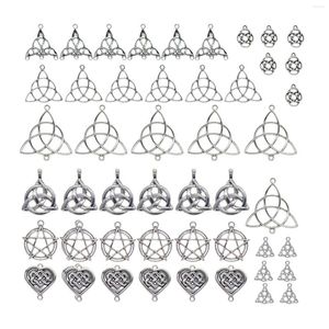 Charms 48Set Knotenverbinder DIY Halskette Armbänder für die Schmuckherstellung