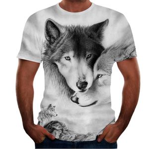 Hip Hop Sportwear Punk Casual Autumn Men Cool Print The Animal Tiger 3D T-shirt 005