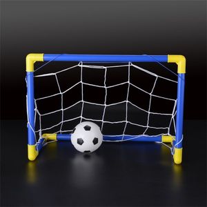 Sports Toys Ocday Dobring Mini Football Soccer Goal Post Net Set With Pump Kids Sport Games ao ar livre Indoor Toys Birthday Gift Plástico 230529