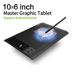 Tablets Original 10moons G10 Master Graphic Tablet 8192 Levels Digital Drawing Tablet No need charge Pen Tablet Support Android Phone