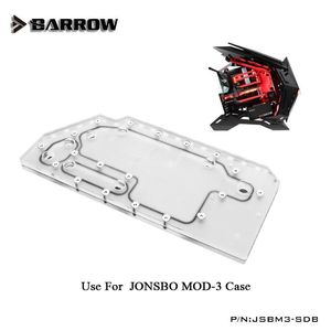 Cooling Barrow Acrylic Board as Water Channel use for JONSBO MOD3 Computer Case for Both CPU GPU Block RGB 5V 3PIN Waterway JSBM3SDB