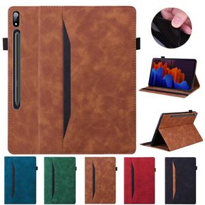 Fall för Samsung Galaxy Tab S8 S7 Plus Fe Ultra 14 6 Case Pu Leather Business Folio Tablet för Galaxy Tab S7 Fe Plus Ultra Book Cover