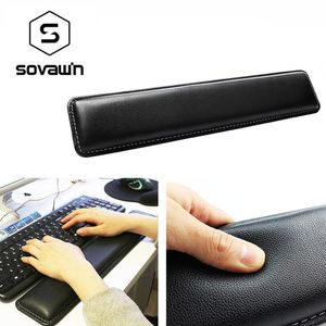 Kuddar Sovawin Leather Tangentboard Wrist Rest Pad Gamer PC Handguard Bekvämt ergonomiskt spel stort matta 45*8,5*1,8 cm för dator