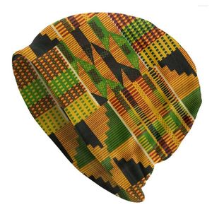 Boinas africanas kente pano design beanies tampas de inverno homens homens tricotar chapéu adulto África tradicional Chapéus de capô étnico de padrões étnicos