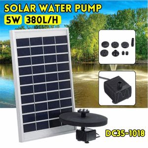 Pumpen HONGYI 5W Solarenergie Schwimmender Brunnen Wasserpumpe Landschaft Teich Pool Aquarium Solarenergie Gartendekoration Außenbrunnen