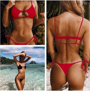 String Bikini 2023 New Brazilian Sexy Push Up Women's Swimwear Summer Beach Suit P230530