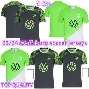 23 24 VfL Wolfsburg koszulki piłkarskie WEGHORST STEFFEN BREKALO 2023 2024 koszulka piłkarska ARNOLD XAVER MBABU GUILAVOGUI MEHMEDI RUSSILLON mężczyźni