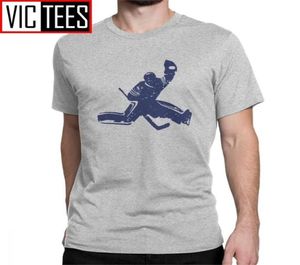Man Hockey su ghiaccio Portiere Maglietta Sport Bastoni Puck Inverno Magliette Casual Maniche corte Top T-shirt in cotone T-shirt da festa 2104206967534