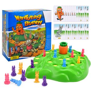 Partyspiele Basteln Kaninchenfalle Spiel Spielzeug Cross Country Race Spinning Turnip Drop Board Früherziehung Kinderspielzeug 230529