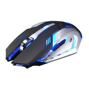 Mice Wireless Mouse 1600DPI Rechargeable X7 Wireless Silent LED Backlit USB Optical Ergonomic Gaming Mause PC Computer MiceFor Laptop