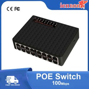 Kontrol ienron Ethernet Switch 100 Mbps 16 bağlantı noktası Ağı Anahtarı VLAN RJ45 HUB IP Kamera /WiFi Yönlendirici /Kablosuz AP