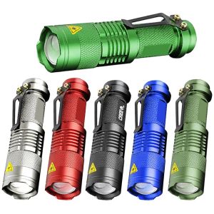 7W 300LM SK-68 3 أوضاع MINI Q5 LED Torch Torch Torch Tactical Lamp